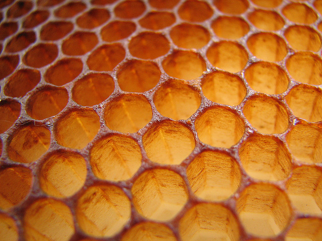 structuur van hexagonalen honingraat